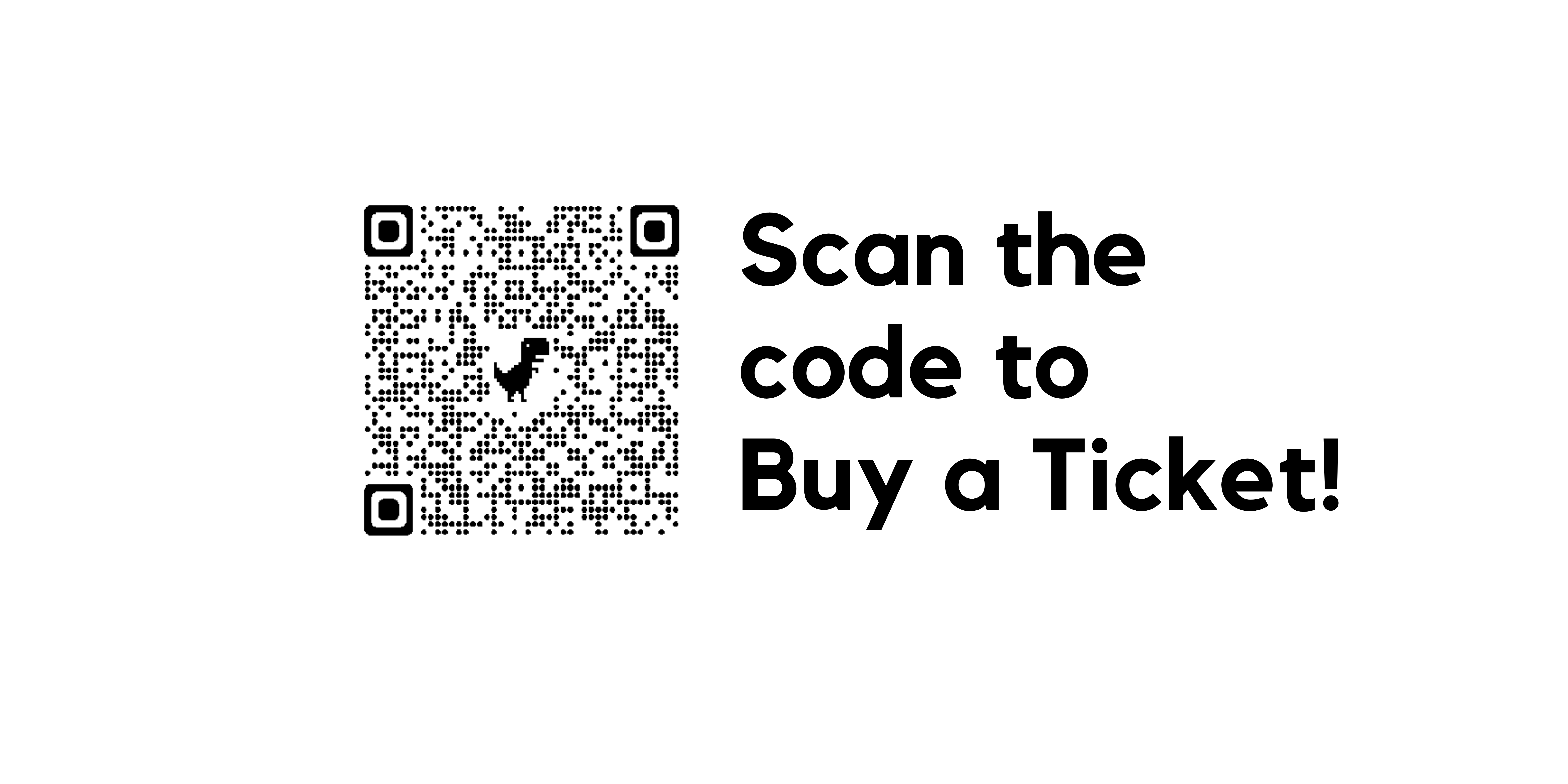 QR code for scanning to buy ticket for the event