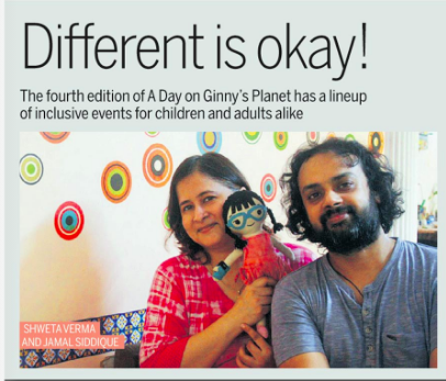 Photo of Mid-day article on A Day on Ginny's Planet