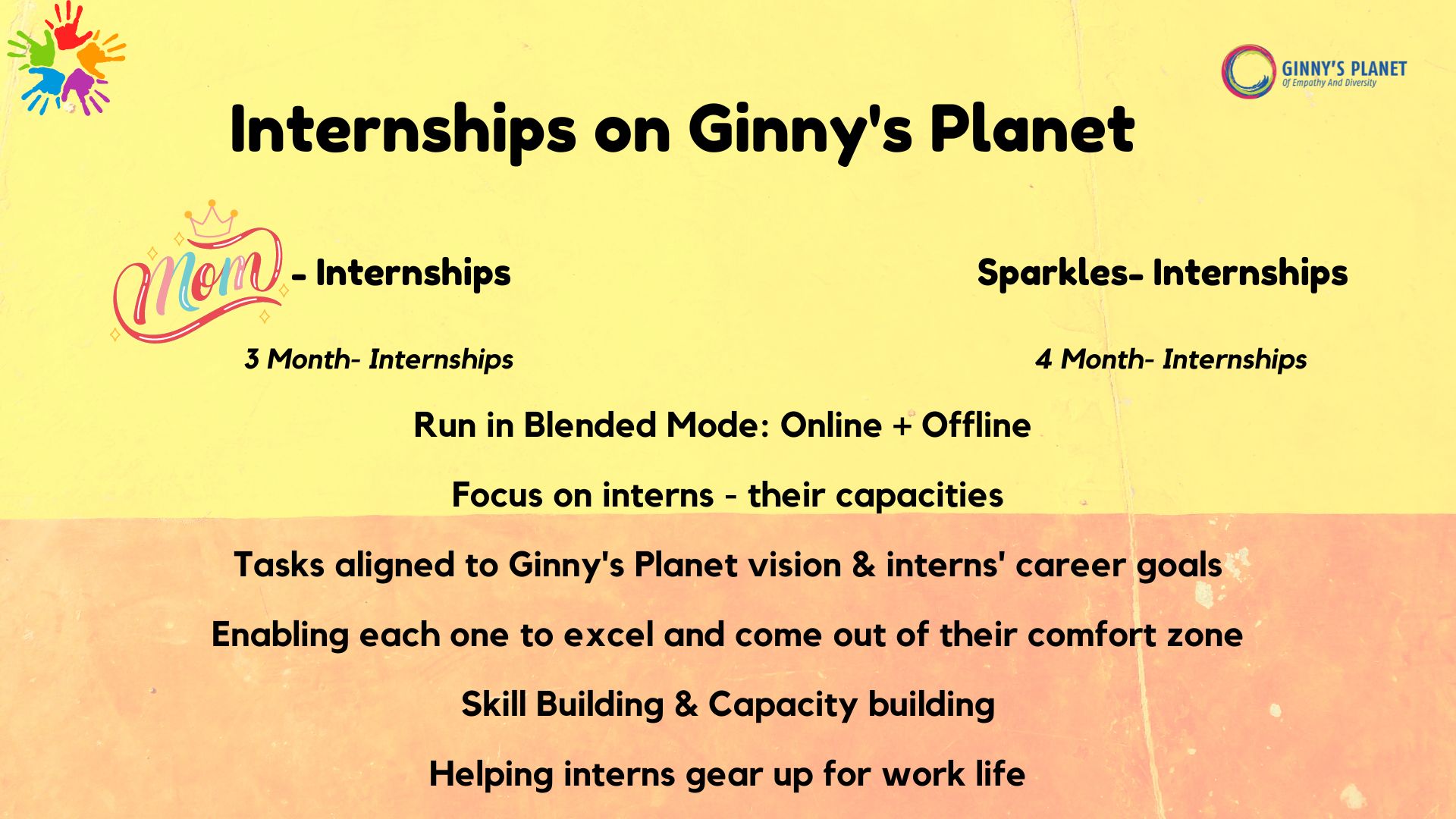 Internships on Ginny's Planet